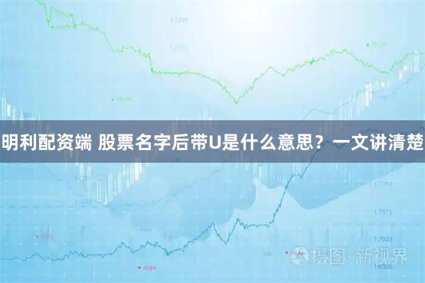 明利配资端 股票名字后带U是什么意思？一文讲清楚
